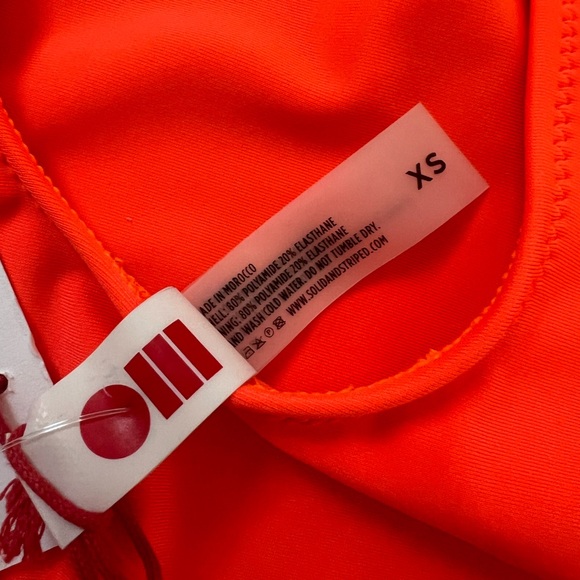 Solid & Striped One Piece Swimsuit XS - Picture 5 of 7